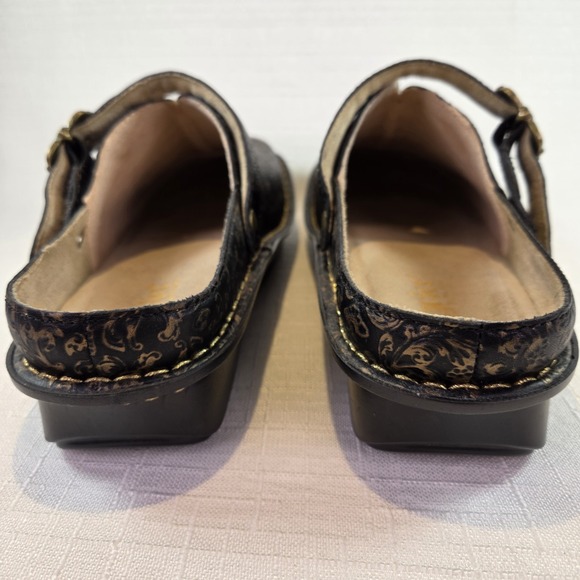 Alegria Leather Adjustable Backstrap Clogs Women's EU42 US10.5 Myrtle Boheme - Picture 4 of 13